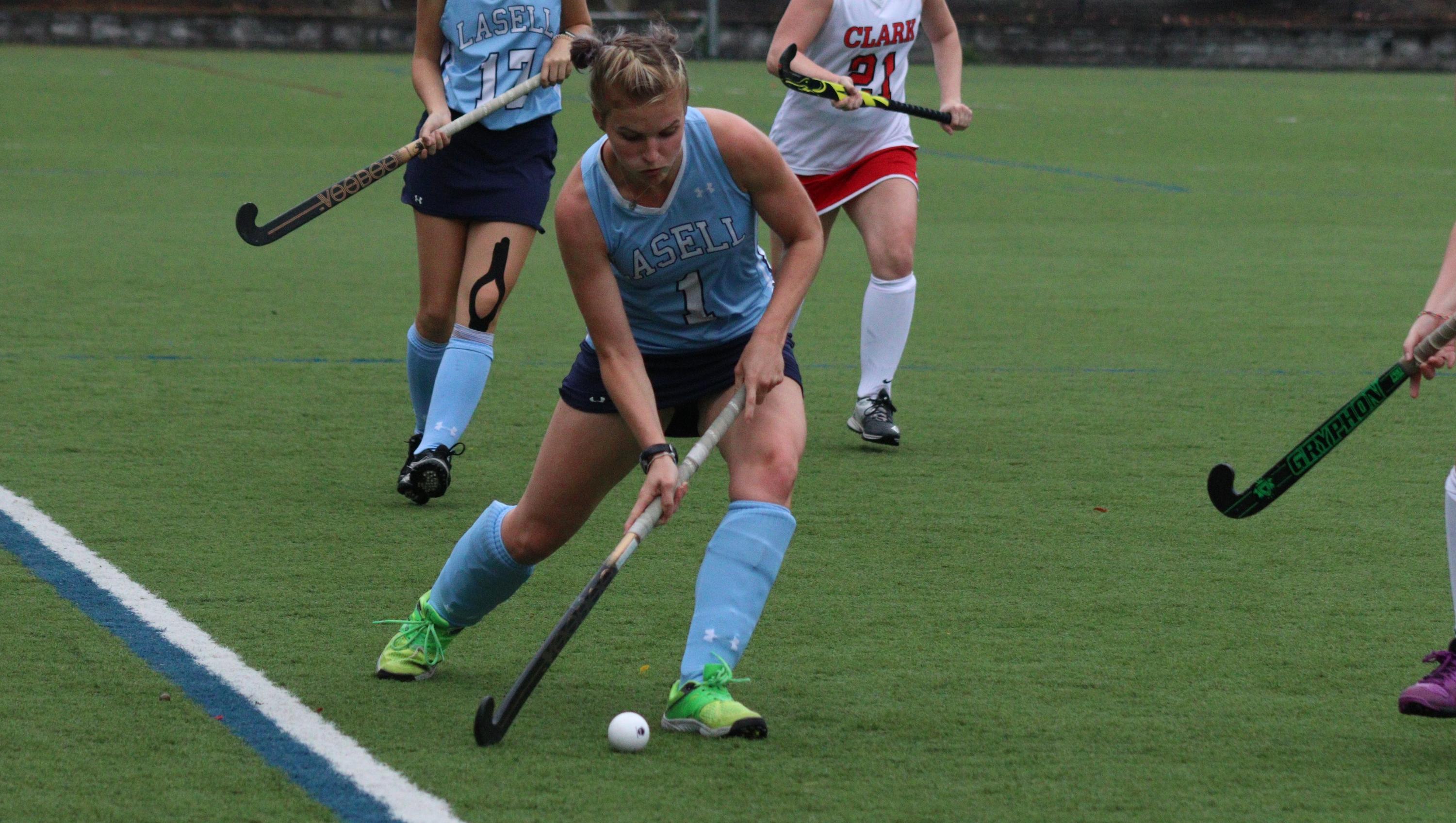Lasell Field Hockey powers past Becker for first win of season