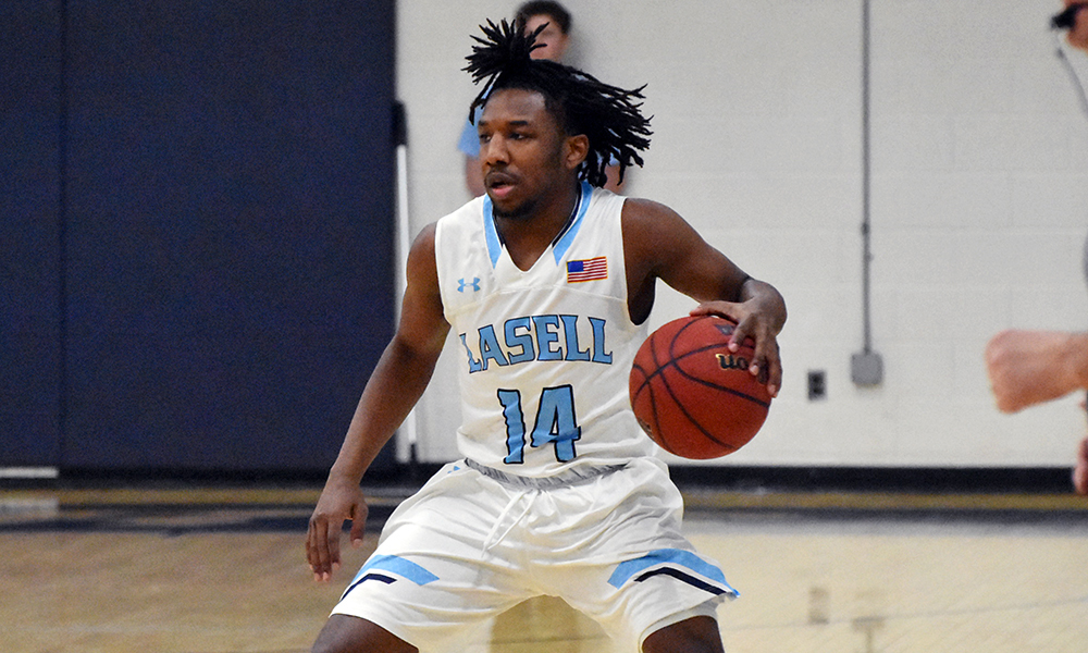 MBK: Lasell rolls past Regis; Day erupts for 45 points for Lasers