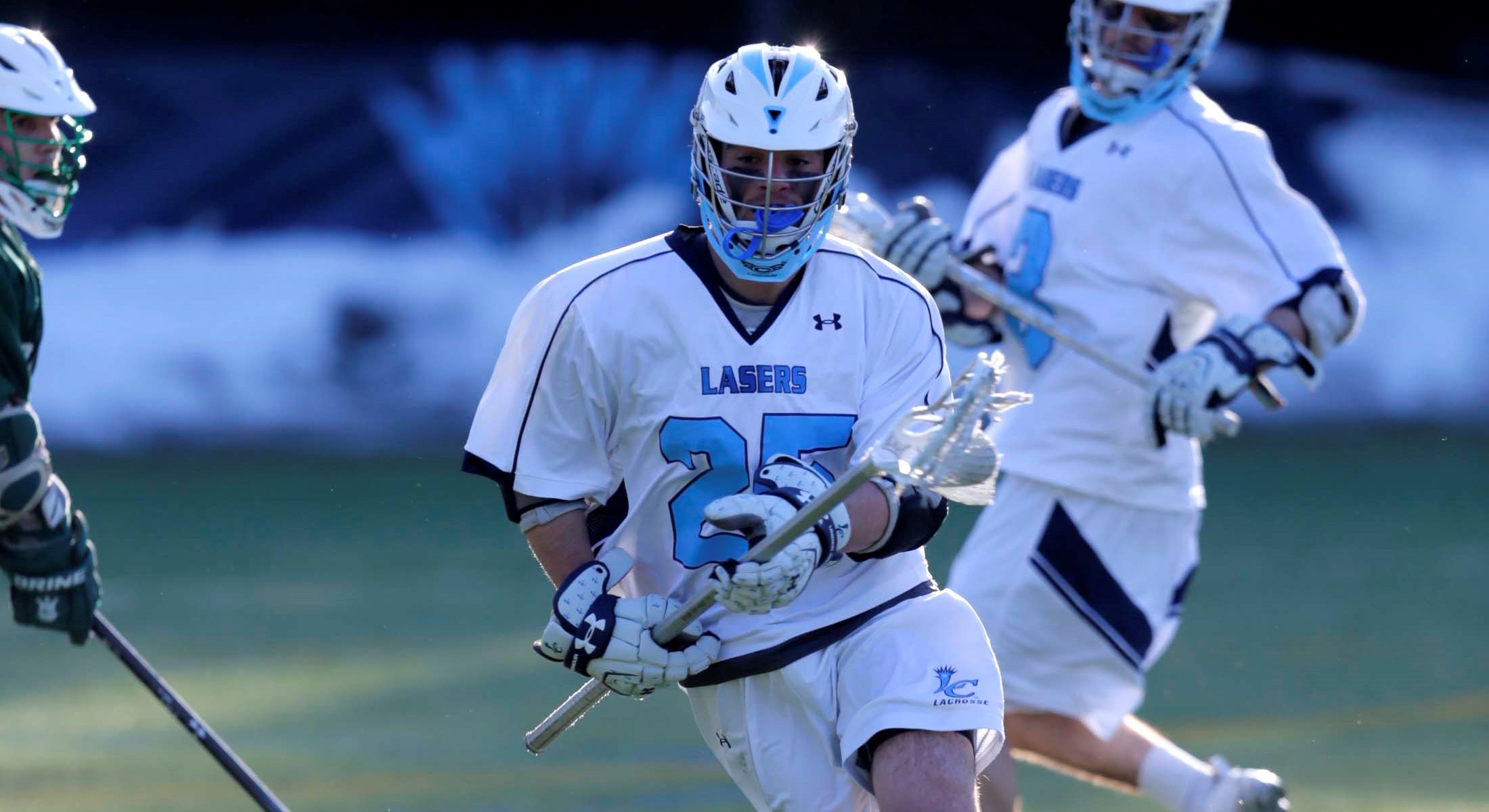 Men's Lacrosse Stays Perfect in GNAC Play with 20-7 victory at Daniel Webster