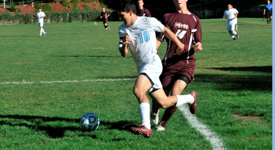 Skelton Double Sends Men 's Soccer to 4-1 Victory over Westfield State