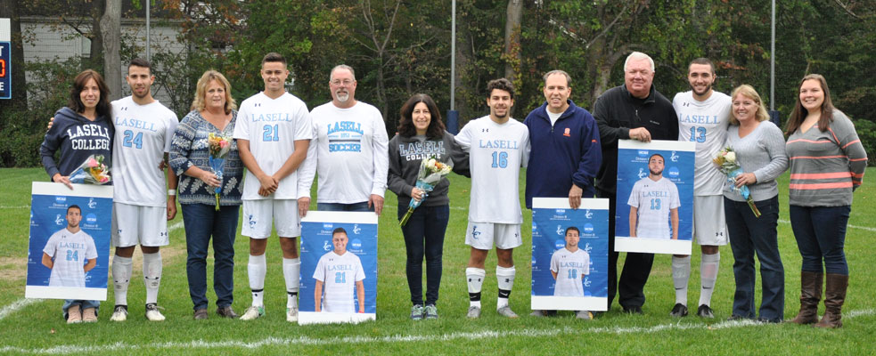 Seniors Honored in Men's Soccer Setback to Saint Joseph's Maine
