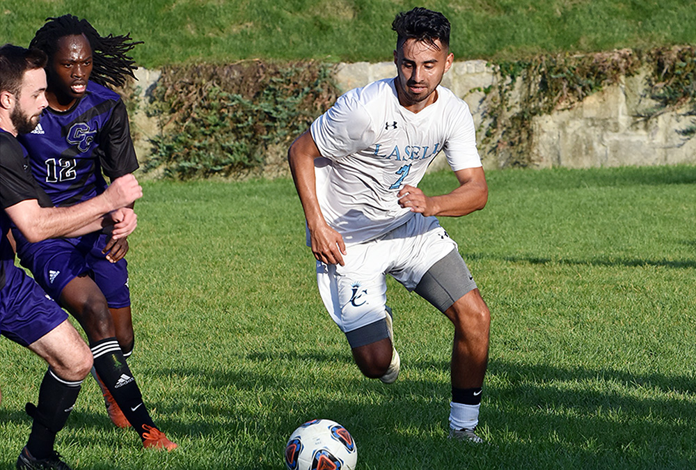 MSOC: Lasell comes up short at Nichols; Jones scores goal for Lasers