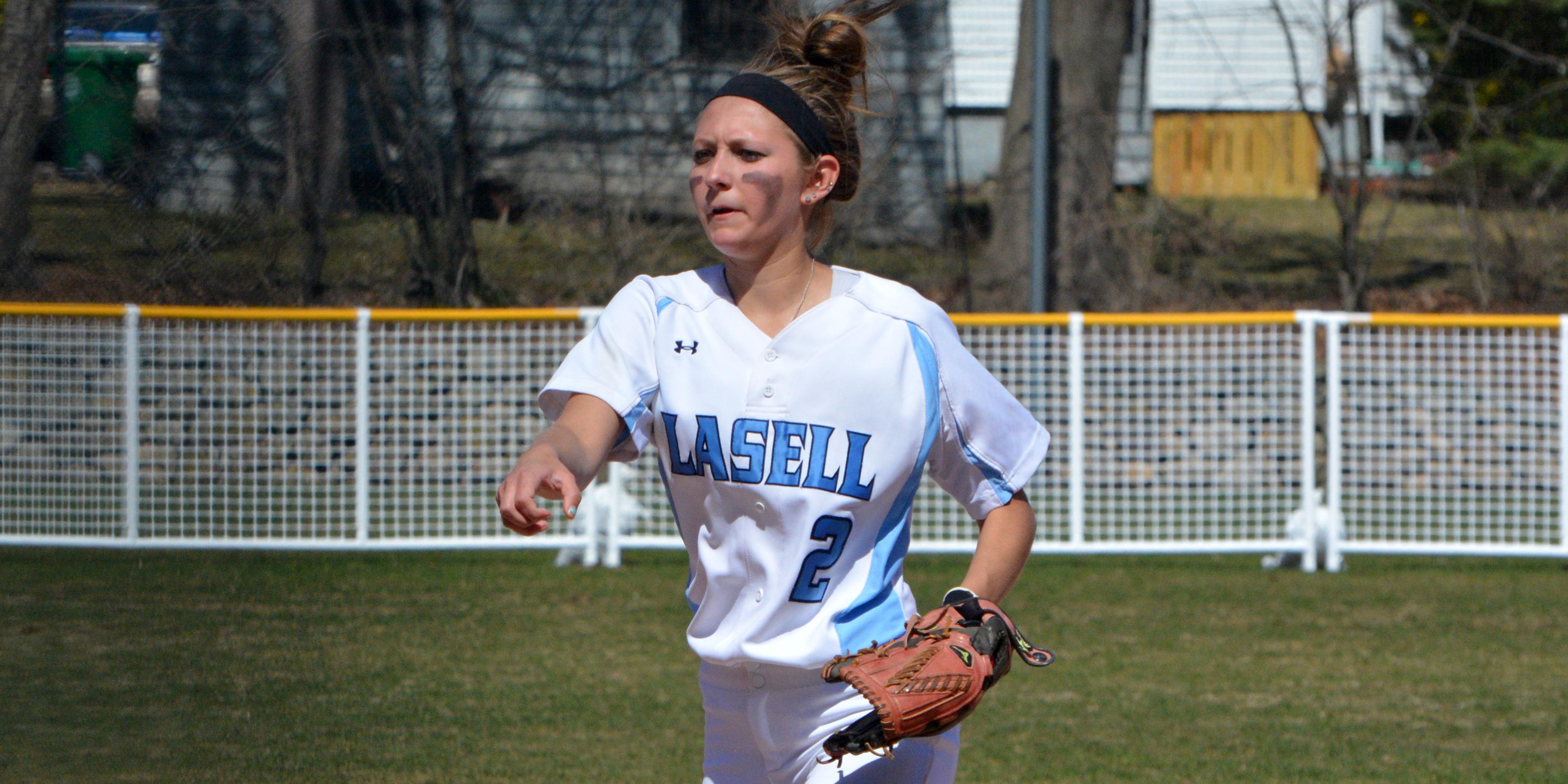 Falcons Take Two From Lasell, 7-4 and 11-2 in GNAC Softball Action