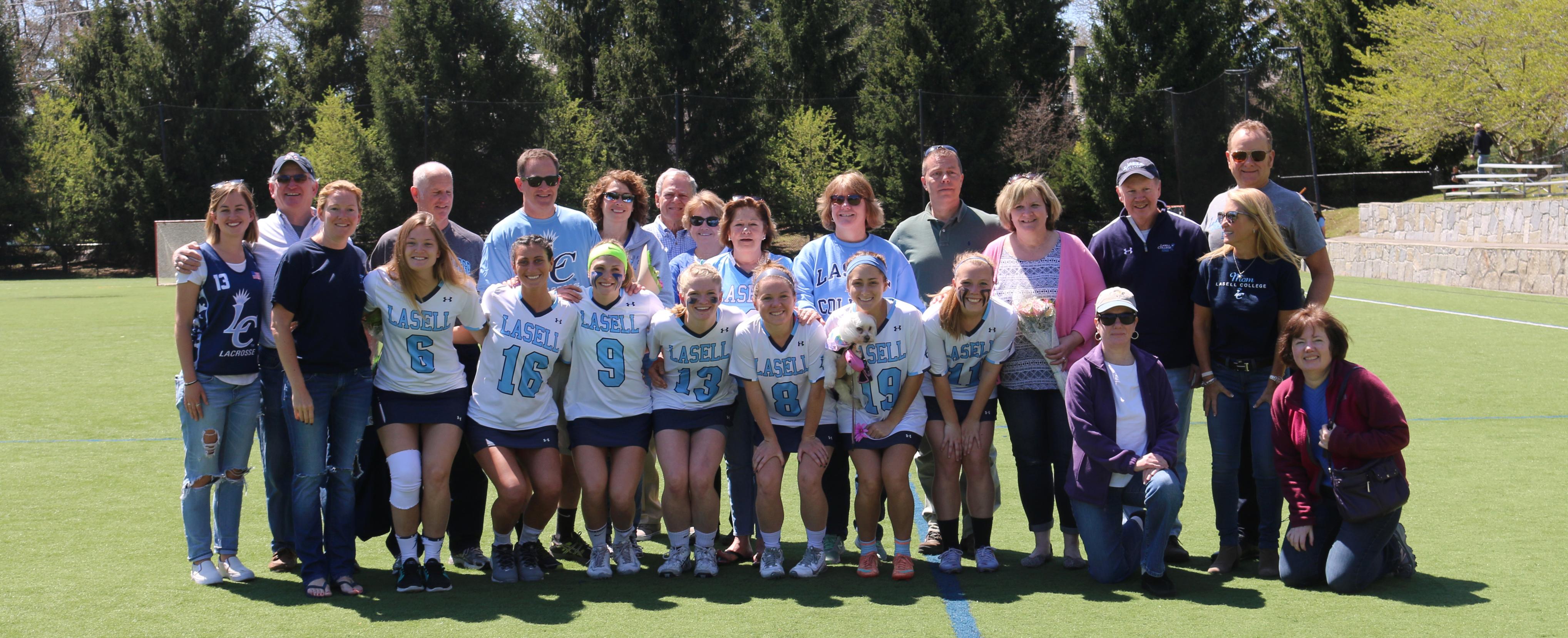 Women's Lacrosse Handles Rivier 19-7 on Senior Day