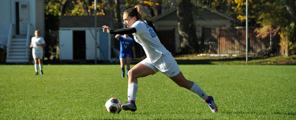 Meissner Hat Trick Propels Women's Soccer to Eighth GNAC Championship