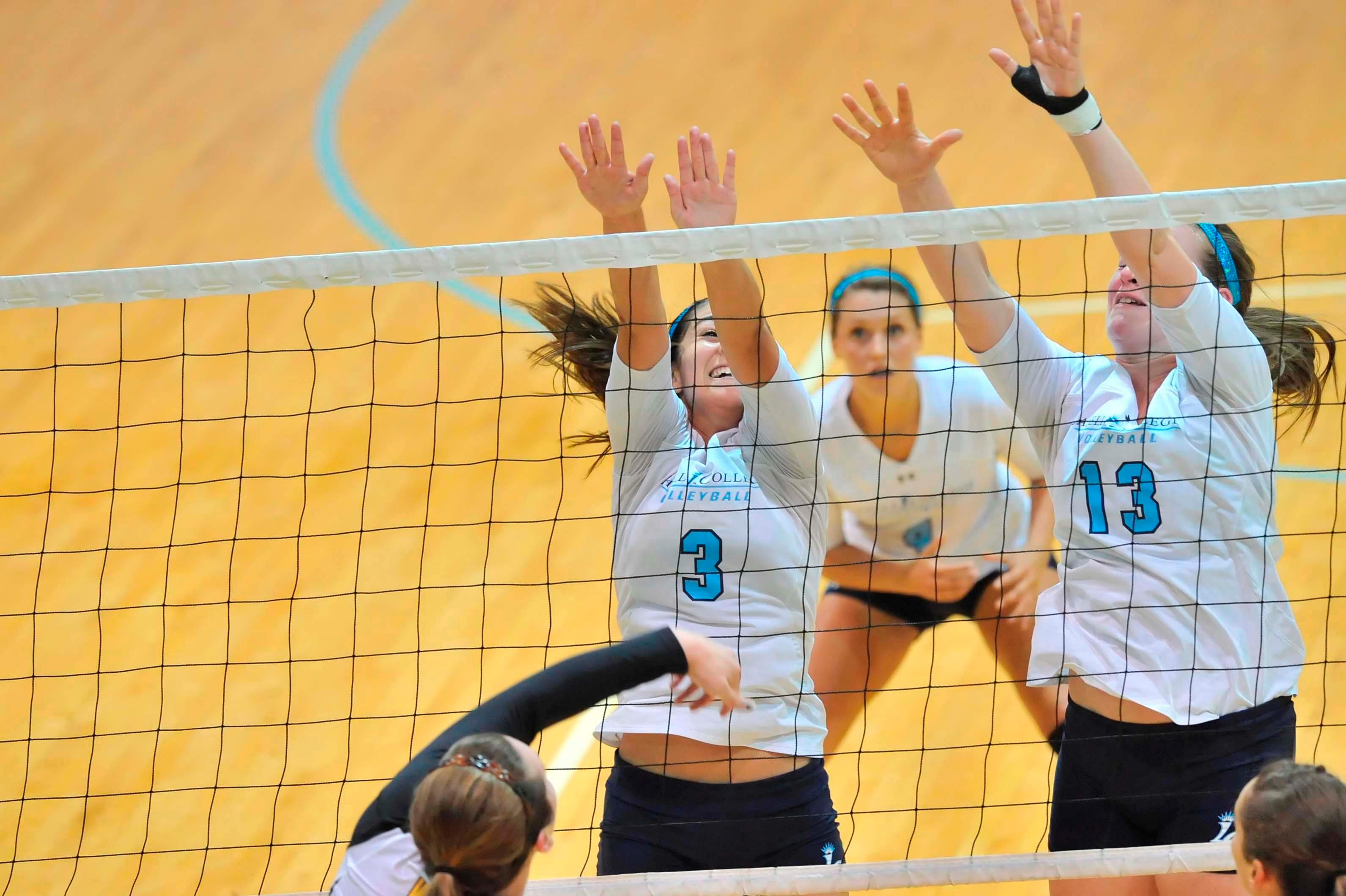 Regis Topples Lasell, 3-0 in Women's Volleyball Action