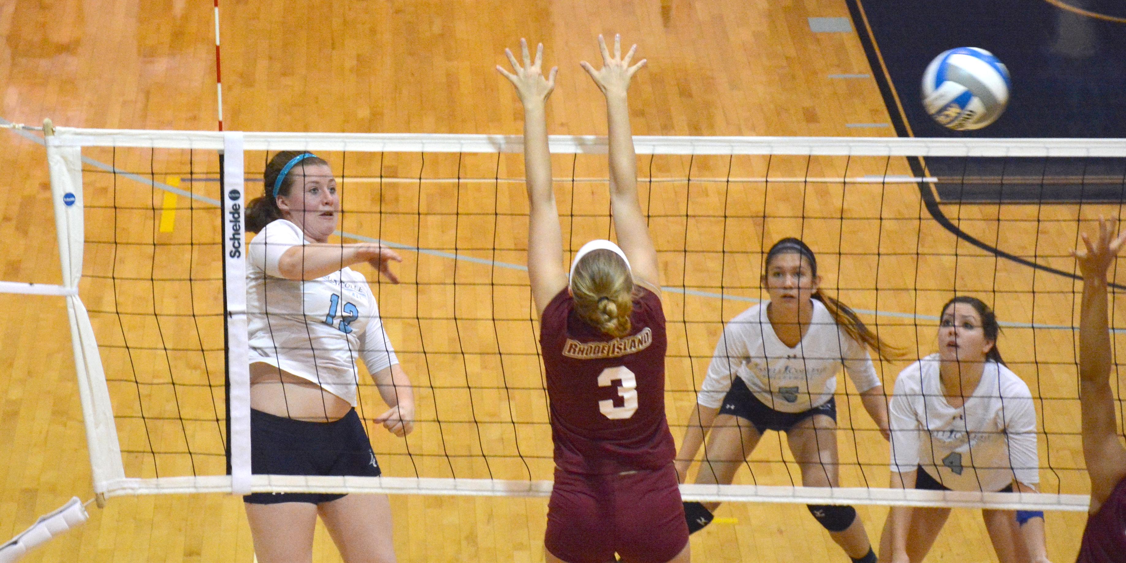 Women's Volleyball Topples Mount Ida, 3-1 in GNAC Action