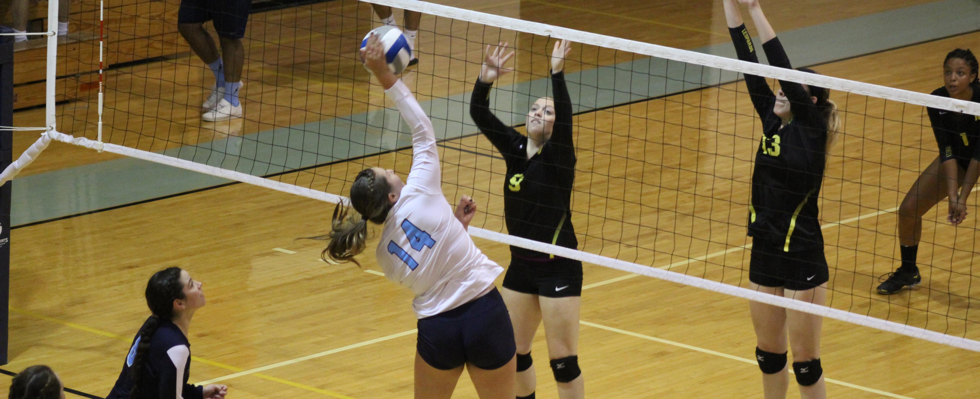 Women's Volleyball Falls to Wentworth in Straight Sets