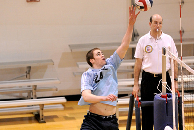 Men’s Volleyball Upsets Emmanuel Before Falling to Rivier in GNAC Championship Match