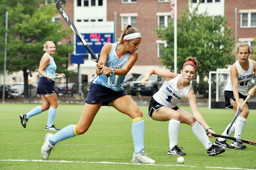 Lasell Field Hockey doubles up Colby-Sawyer in GNAC opener