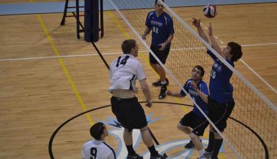 Lasers Prove Too Much For Falcons in Men's Volleyball