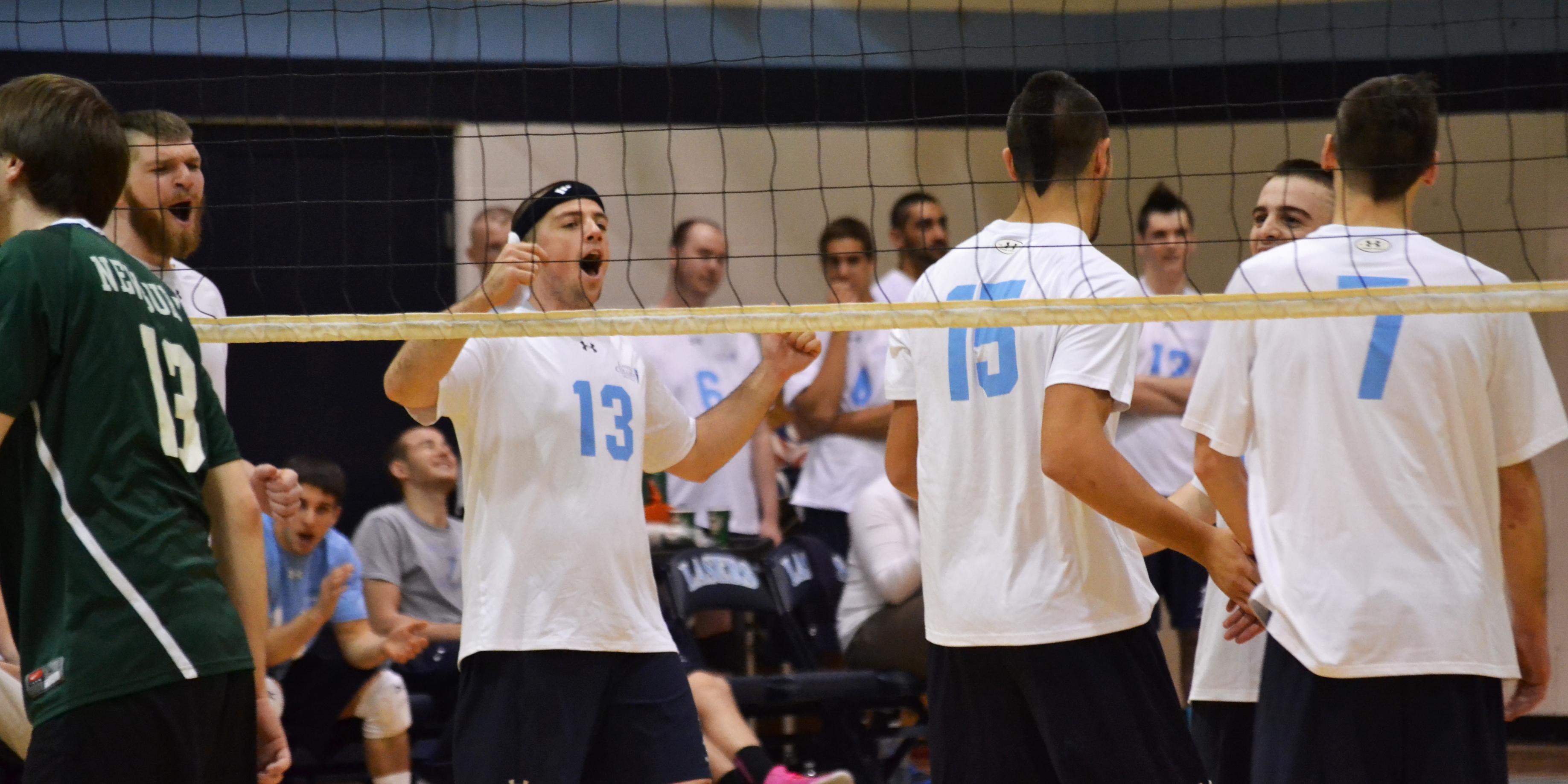 Men's Volleyball Takes 3-0 Victory Over Newbury in NH Invite