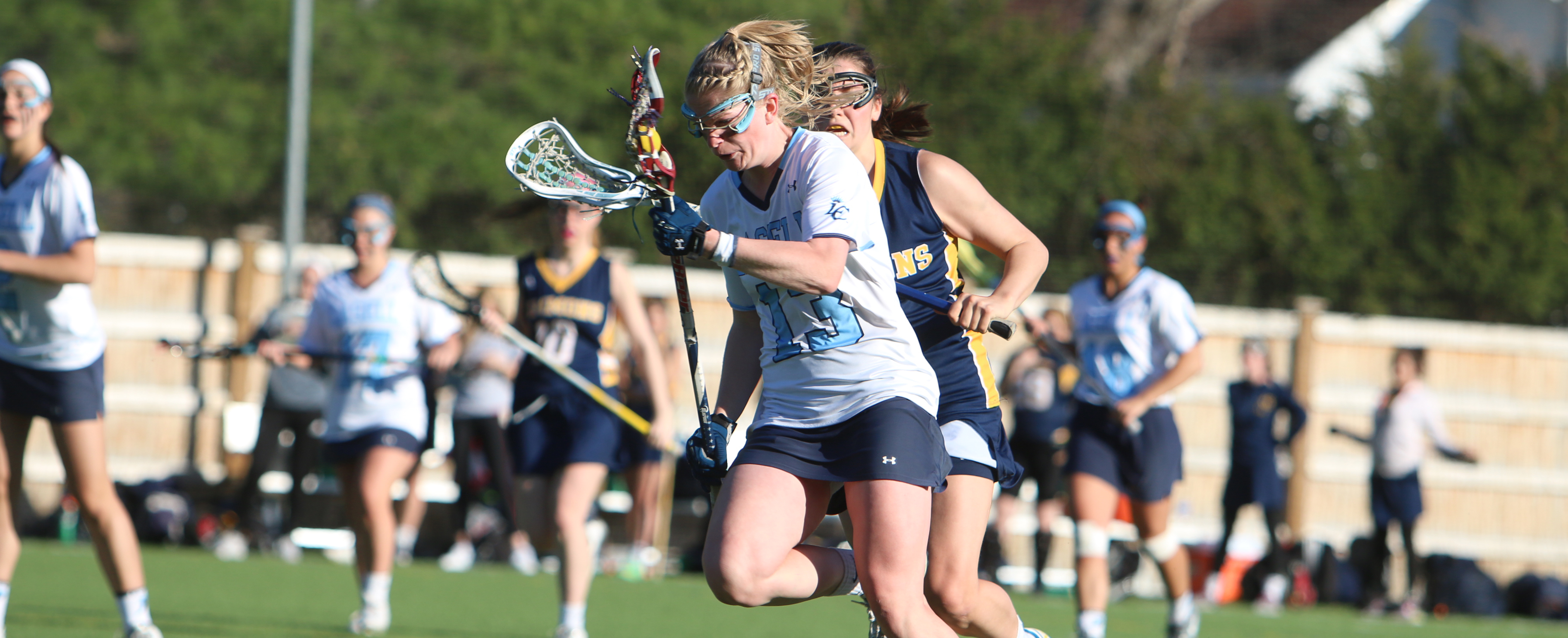 First Half Surge Lifts Women's Lacrosse over Simmons 19-9