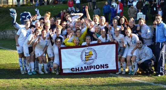 Lasell Women’s Soccer Captures Third Straight GNAC Title with 2-0 Defeat of Simmons