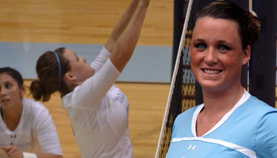 Drapeau Becomes Lasell’s All-Time Leader in Blocks while Lasers Pick up a Pair of Wins
