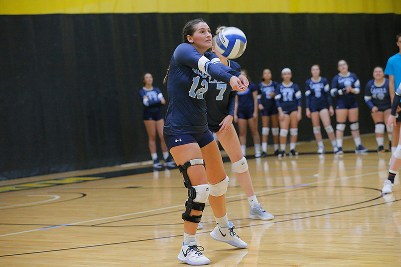 WVB: Lasers knock off Emmanuel in GNAC match-up; DiLeonardo notches 22 digs