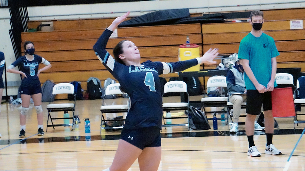 WVB: Lasell drops GNAC pair against Regis and Johnson & Wales