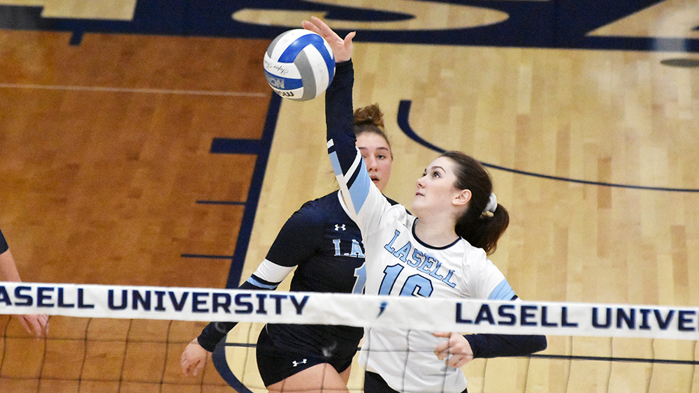 WVB: Simmons holds off Lasell in GNAC match as regular season winds down