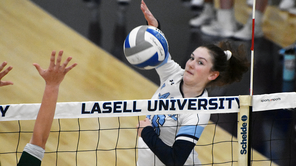 WVB: Lasell falls to Elms but rebounds with win over Fisher